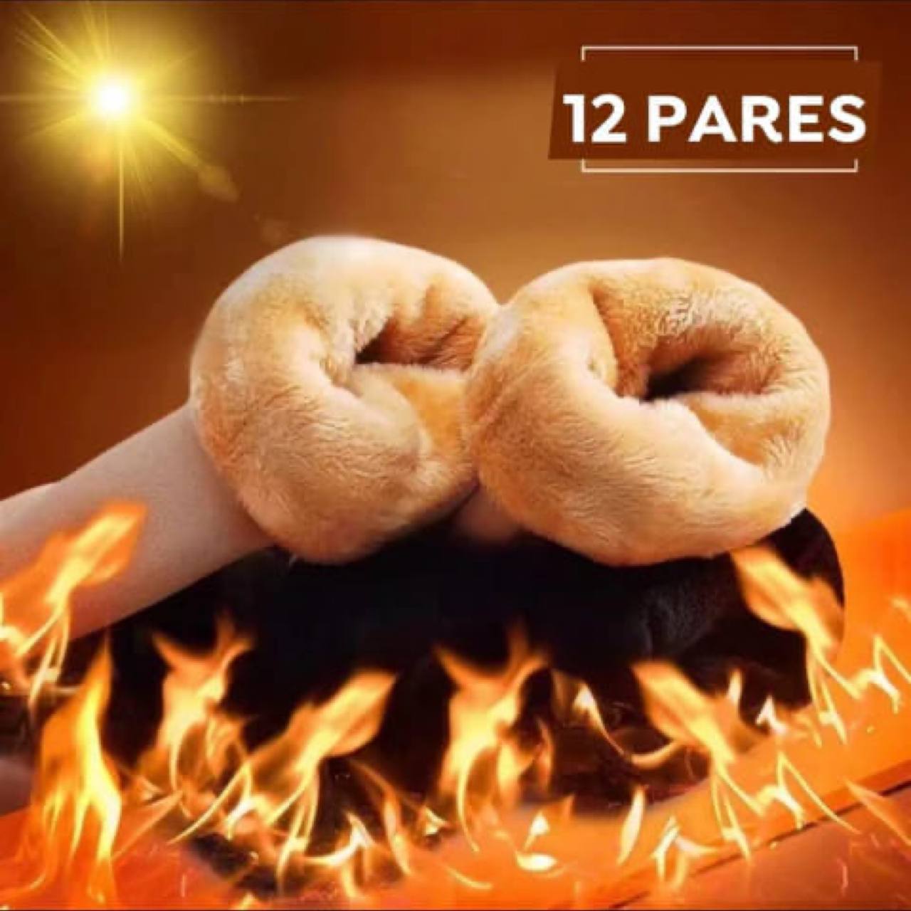 😍❄️ 12 PARES CALCETINES TERMICOS